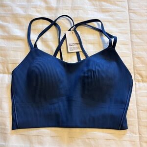 lululemon athletica Ribbed Longline Bralette - Navy Blue